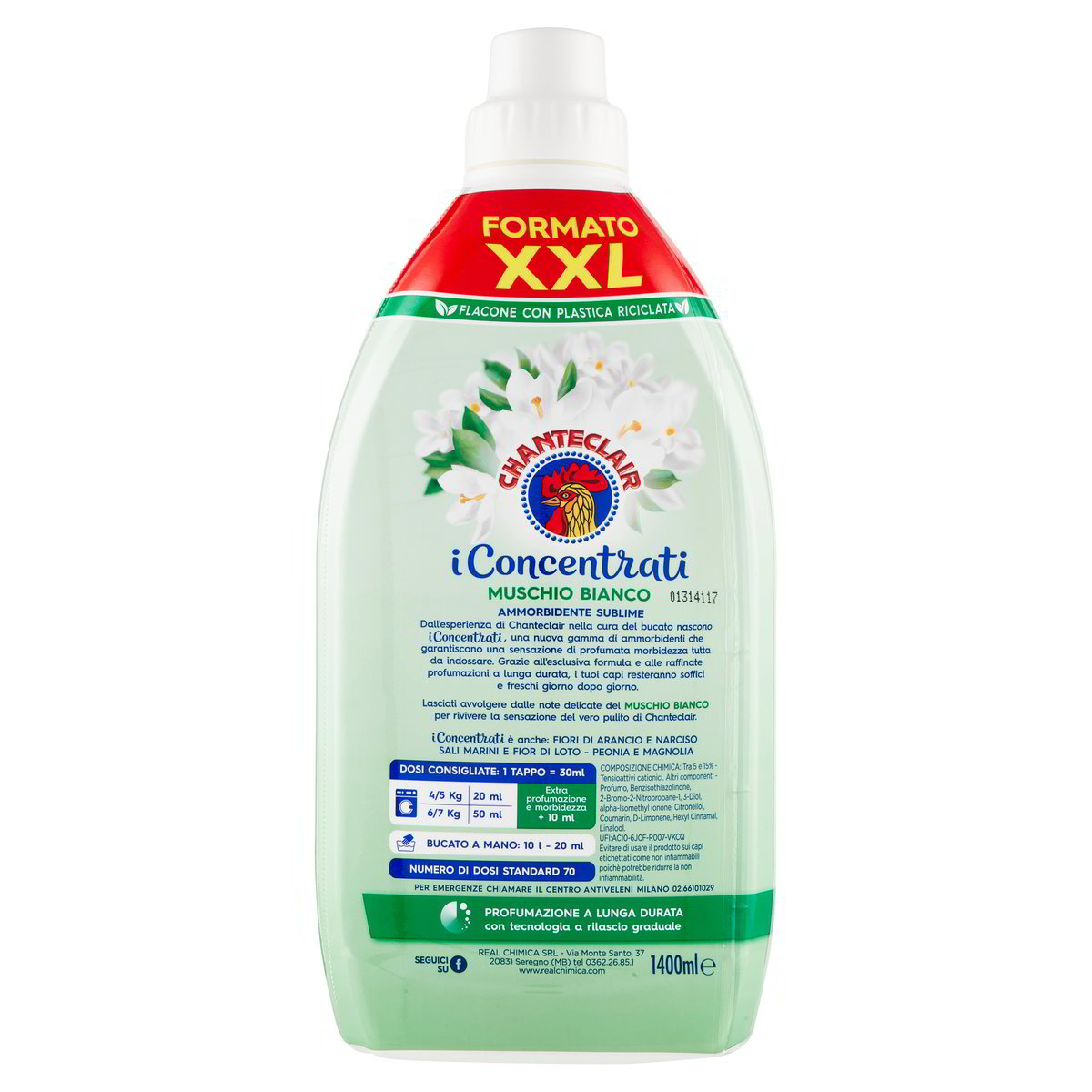 Balsam de rufe Concentrat, ChanteClair, Mosc Alb, 1.4L, 70 spalari