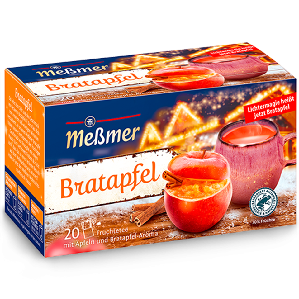 Ceai de iarna, Messmer, sezon rece, cu aroma de mar copt, 50g