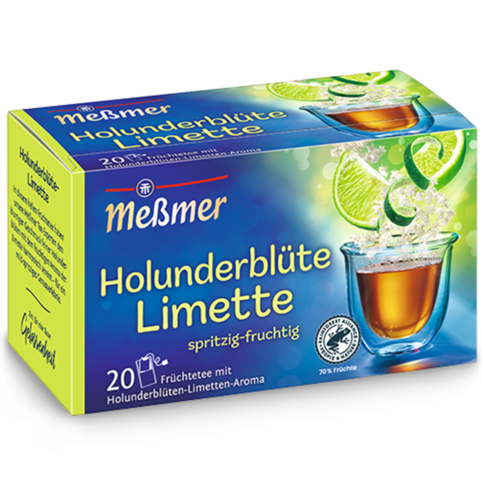 Ceai MEßMER de fructe, cu aroma de floare de soc & tei si lime, 50 g