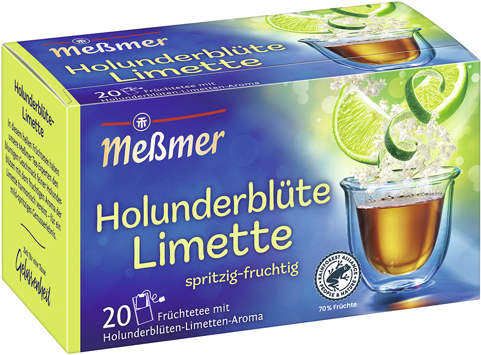 Ceai MEßMER de fructe, cu aroma de floare de soc & tei si lime, 50 g