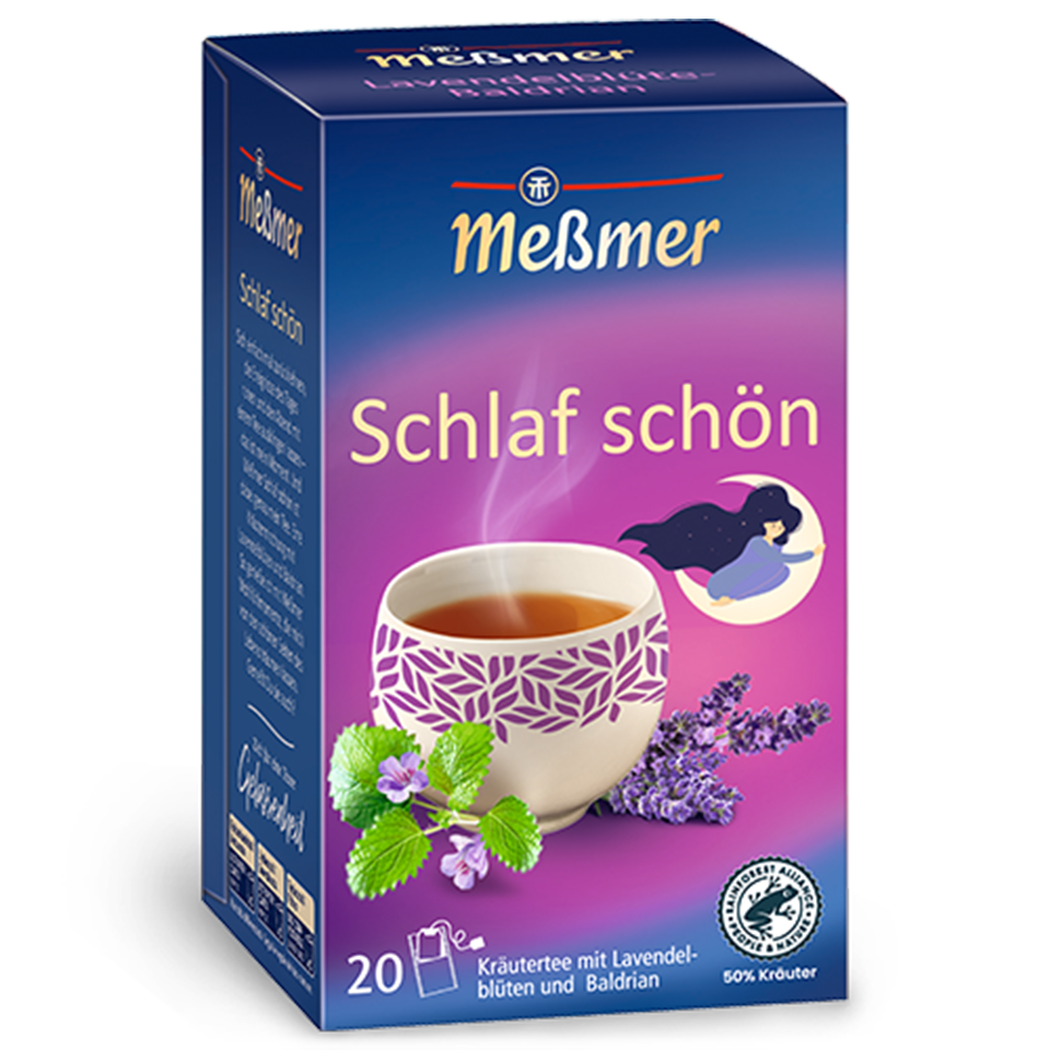 Ceai de plante, Messmer, dormi bine, cu flori de lavanda si valeriana, 40g