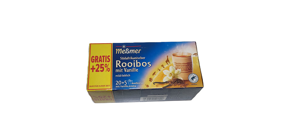 Ceai Rooibos, Messmer, cu aroma de vanilie sud africana, 43,75g