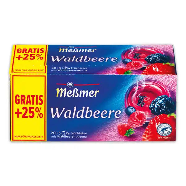 Ceai de fructe, Messmer, cu aroma de fructe de padure, 68.75g