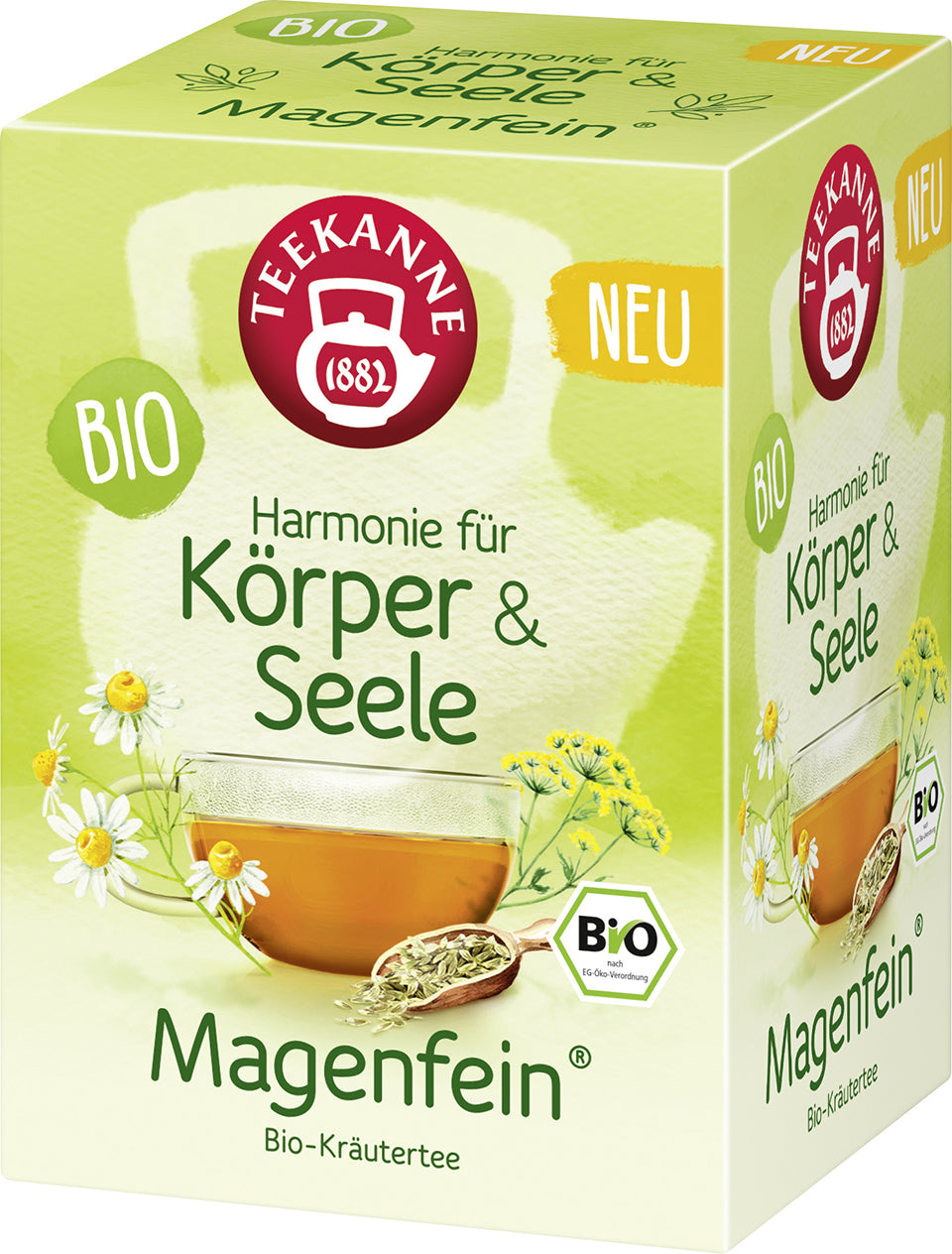 Ceai Teekanne Bio, Armonie pentru Corp si Suflet, delicat pentru stomac, 36g