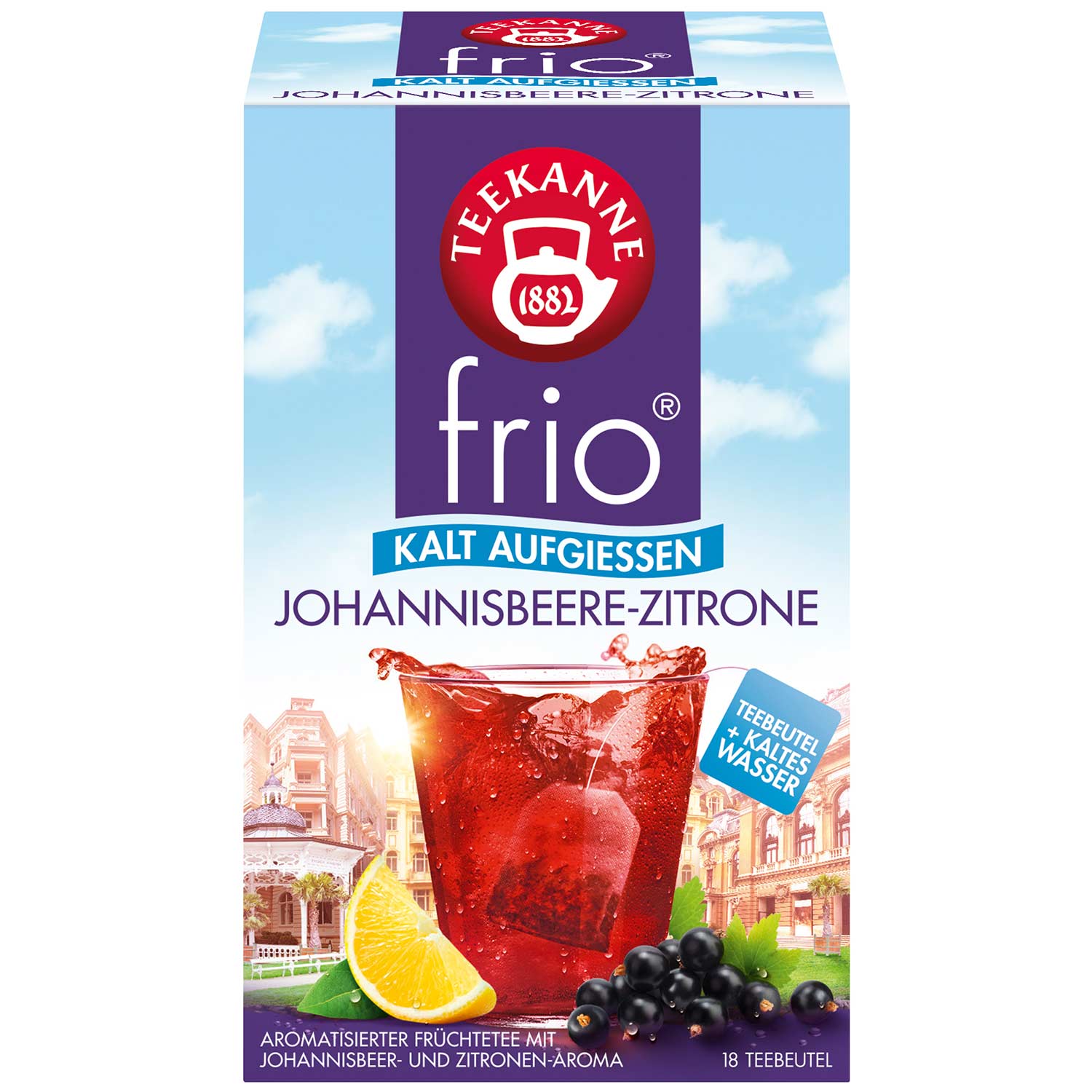 Ceai de fructe rece, Teekanne, Coacaze-Lamaie 45g