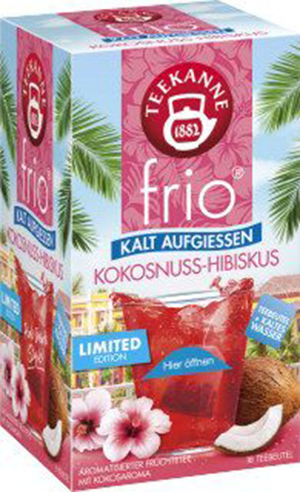 Ceai de fructe rece, TEEKANNE, Aroma Cocos – Hibiscus 45g
