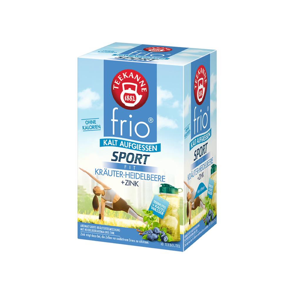 Ceai de fructe rece, Teekanne, Sport Activ, Plante si Zinc, Aroma de Afine, 45 g