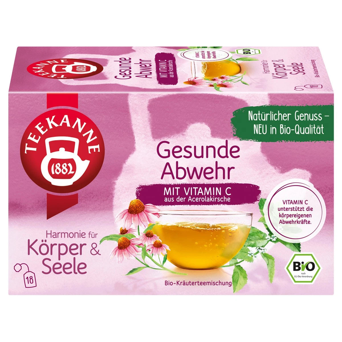 Ceai Teekanne Bio, Armonie pentru Corp si Suflet, Aparare sanatoasa cu Vitamina C, 36g
