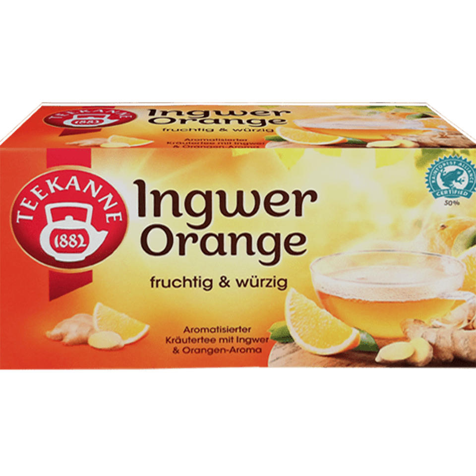 Ceai de fructe, Teekanne, Ghimbir-Portocale, 32,4 g