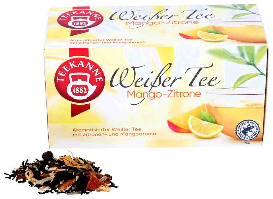 Ceai alb Teekanne, cu aroma de mango-lamaie 25g